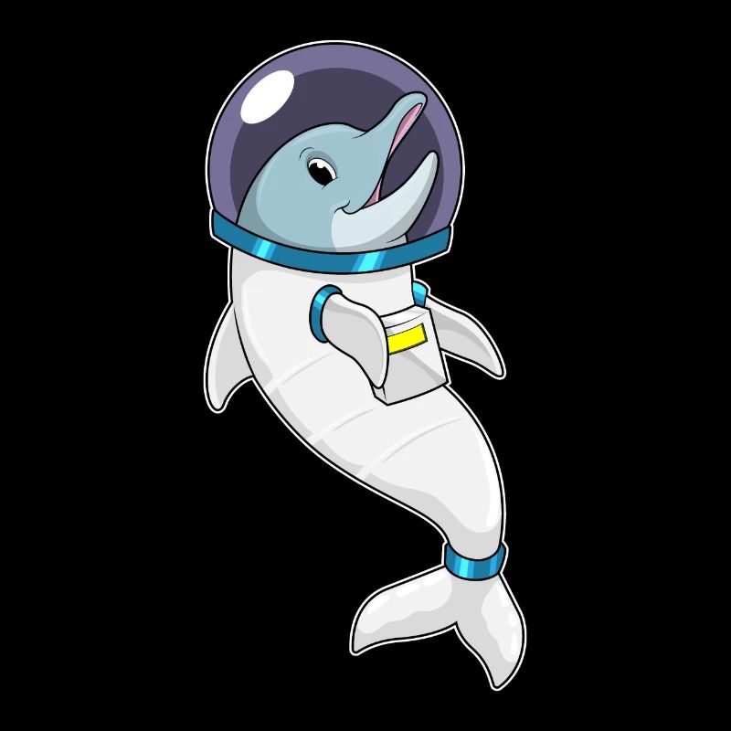 Dolphin en astronaute en costume