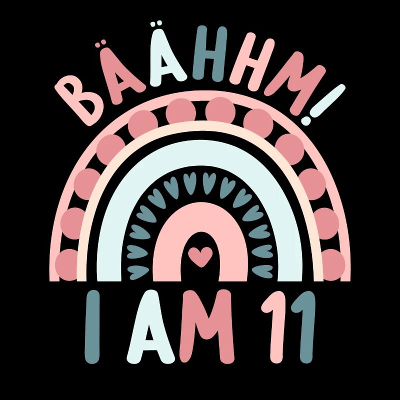 11 years old Rainbow Rainbow 11th birthday
