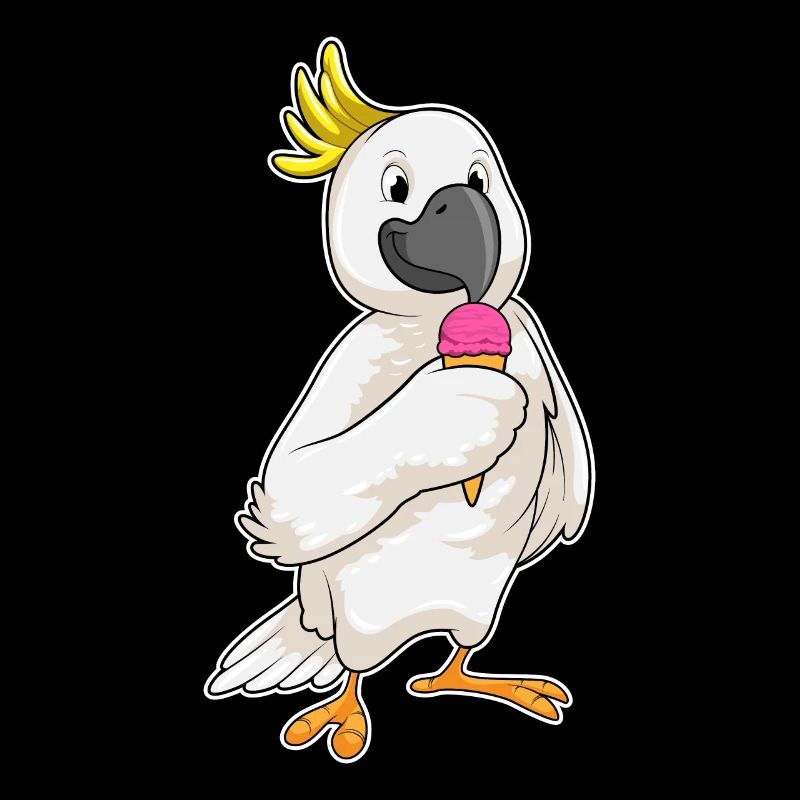 Parrot with waffle iron