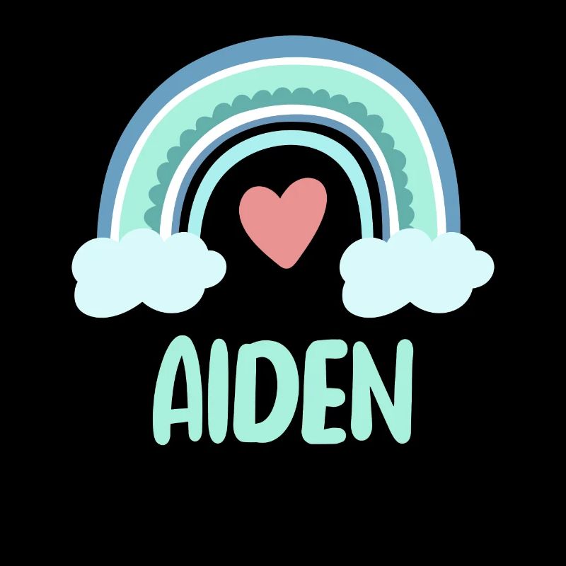 Aiden Name Regenbogen Baby