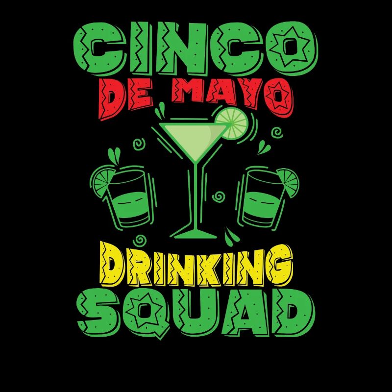 Cinco de Mayo Drinking Squad Holiday Mexico