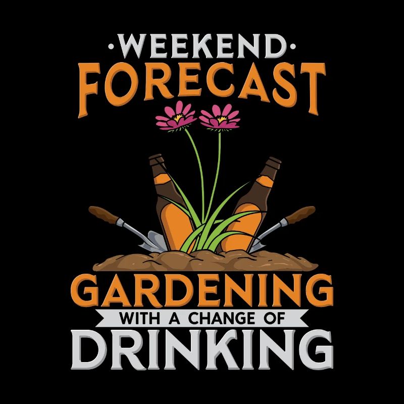 Drôle de conception de bière de jardin