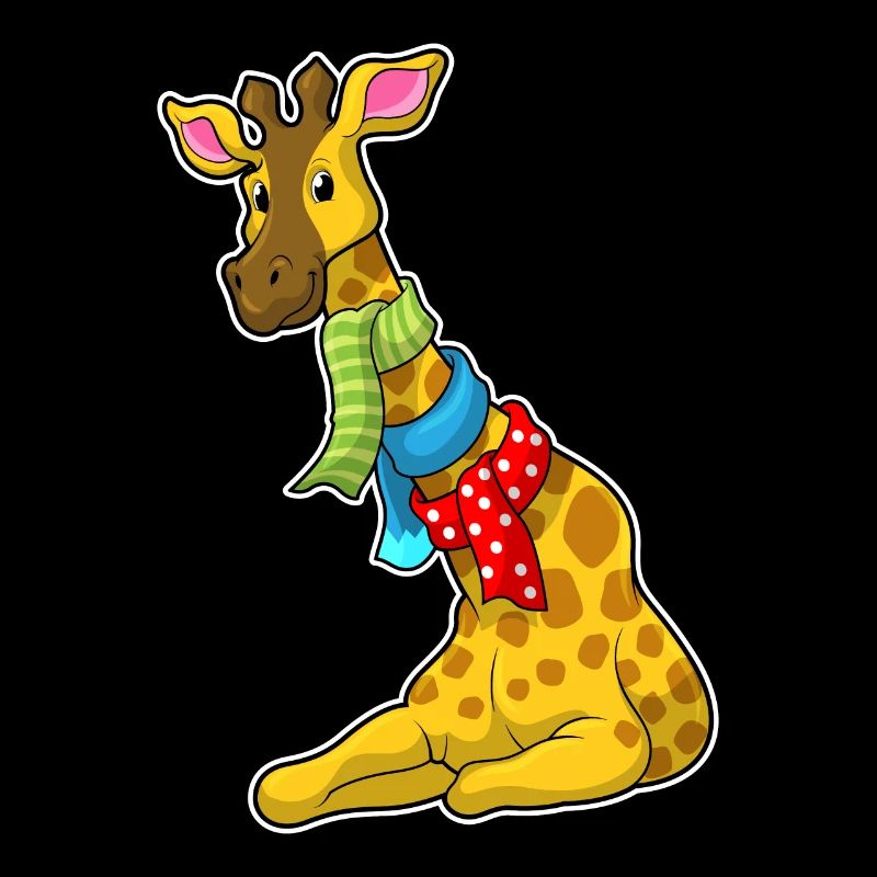 Giraffe with scarf