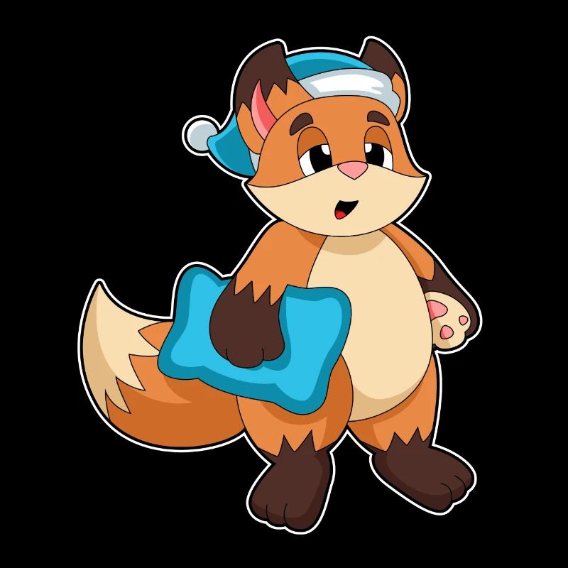 Fuchs mit Schlafmütze