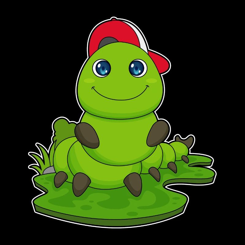 Caterpillar with cap