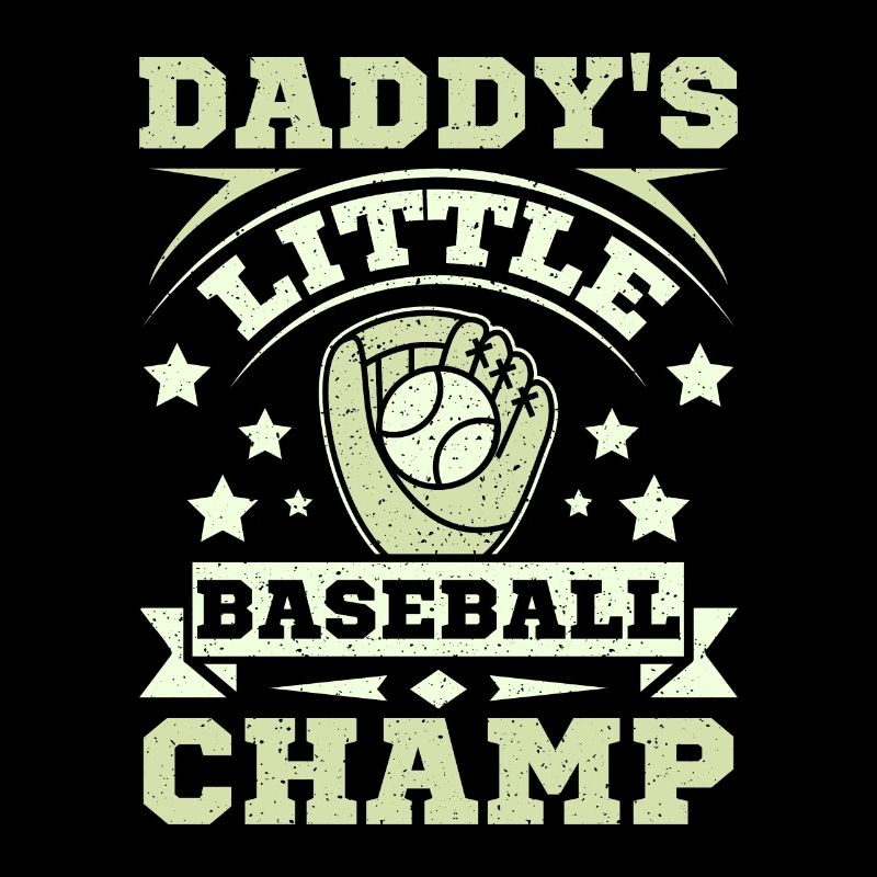 Daddy's little baseball champ
