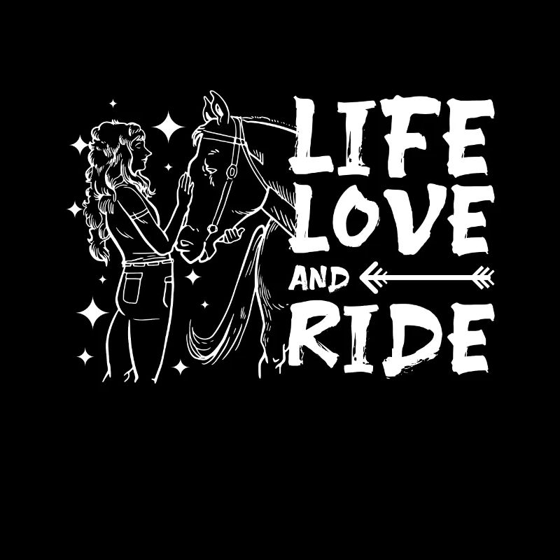 La vie aime et monte à cheval