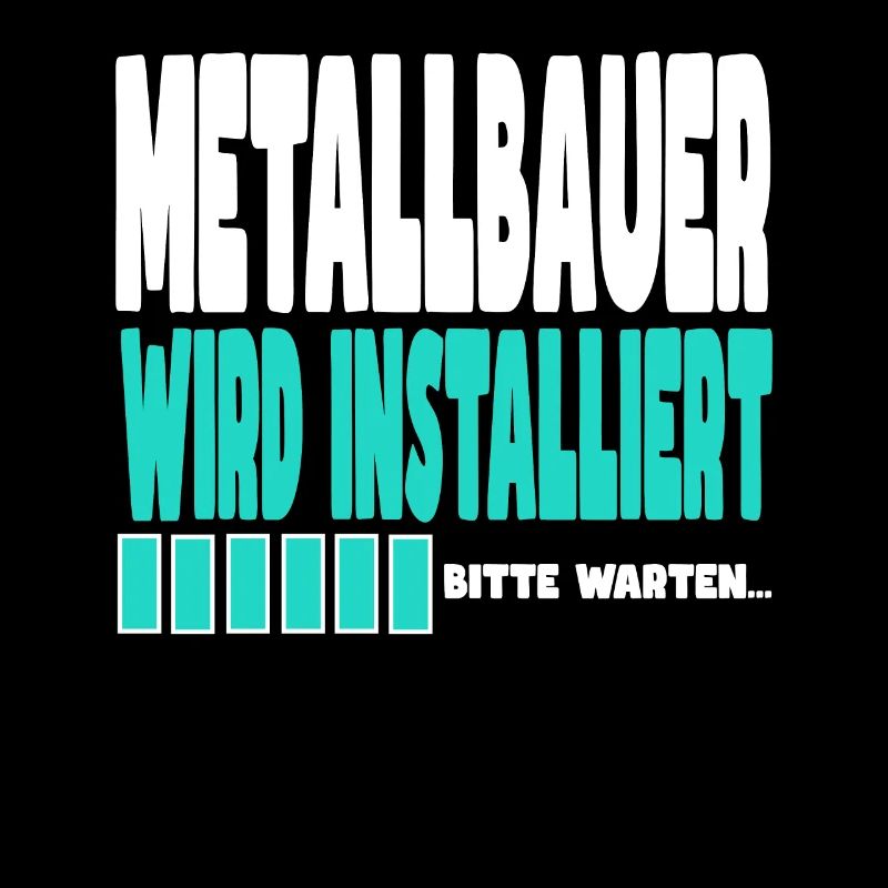 Metallbauer wird installiert