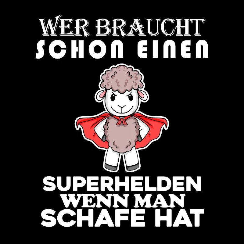 Schaf Superheld Hirte
