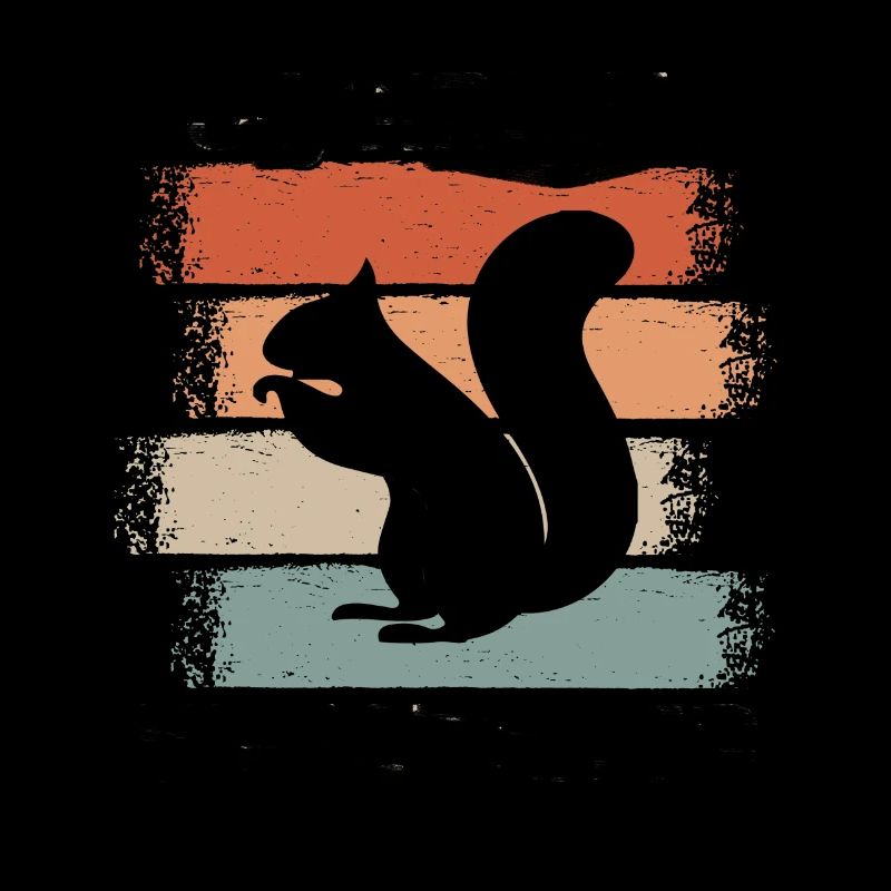 Eichhörnchen Baumhörnchen Retro