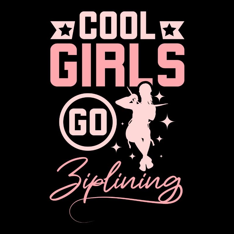 Les filles cool font de la tyrolienne