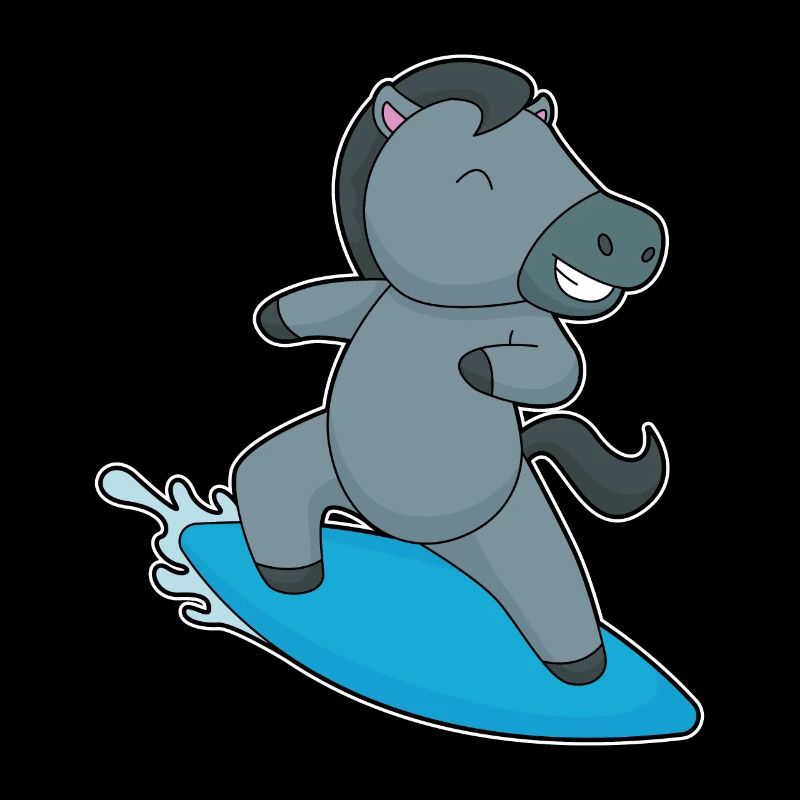 Pferd Surfer Wassersport