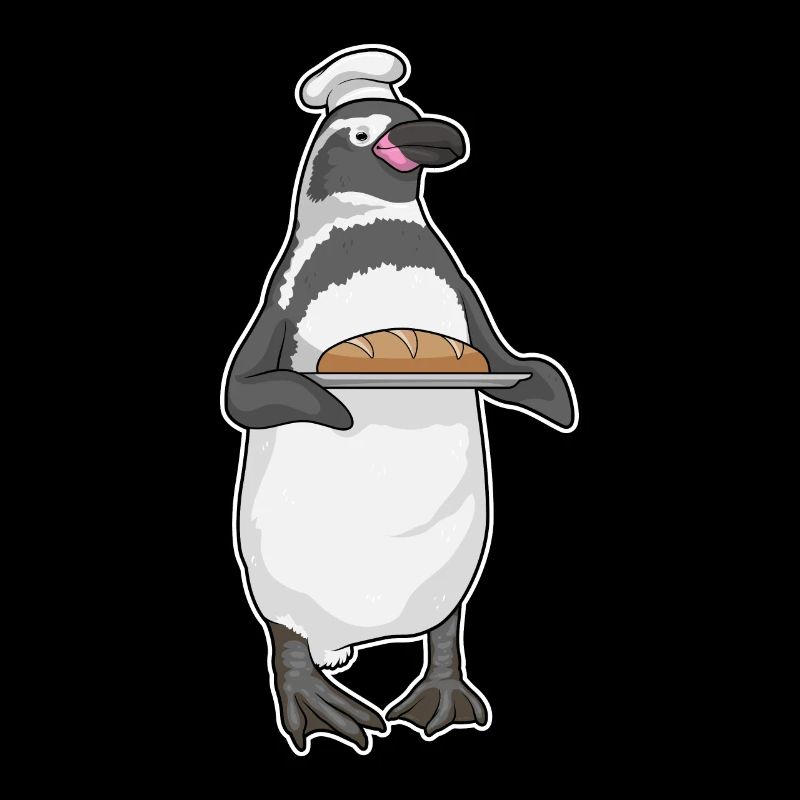 Pinguin Bäcker Brot