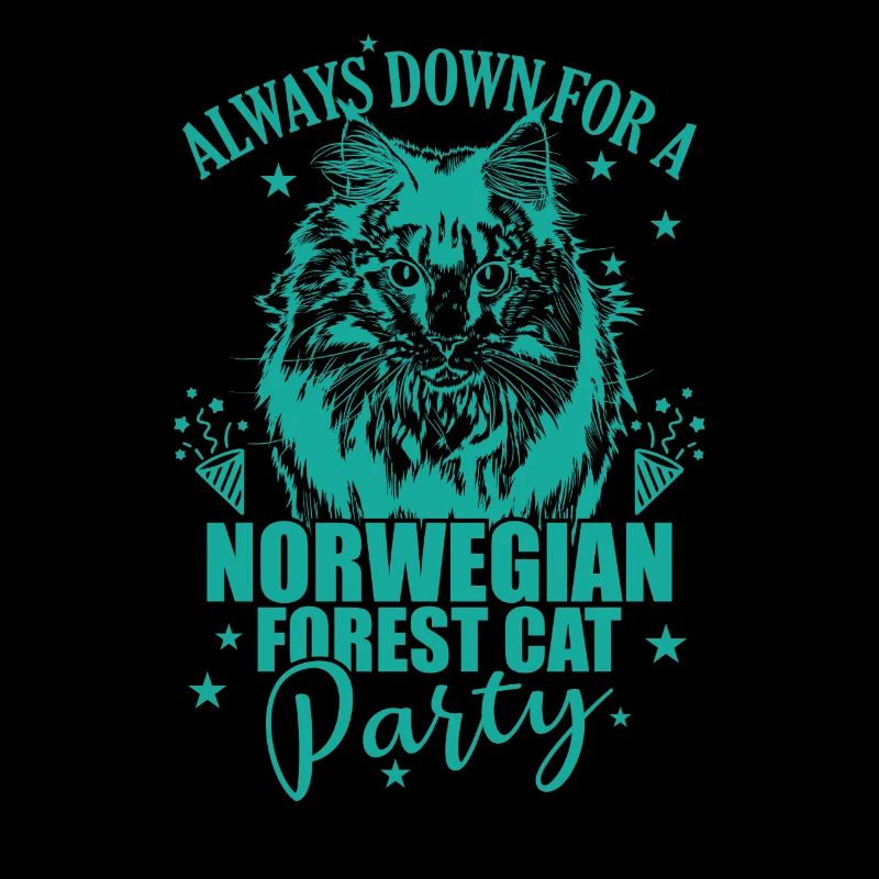 Always down for a Norwegian Forest Cat Party
