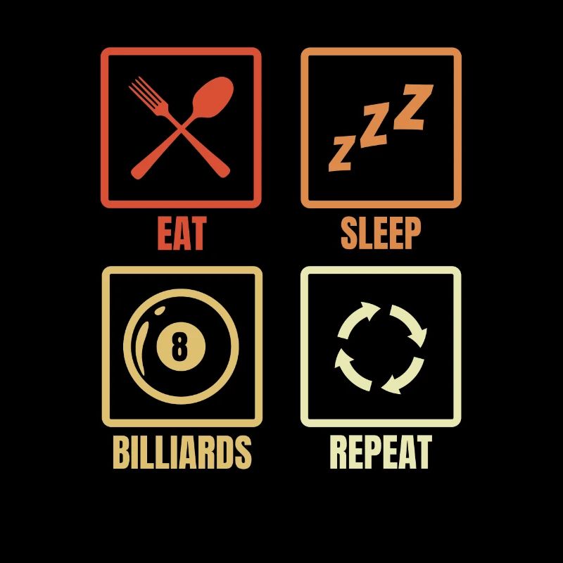 Routine de joueur de billard