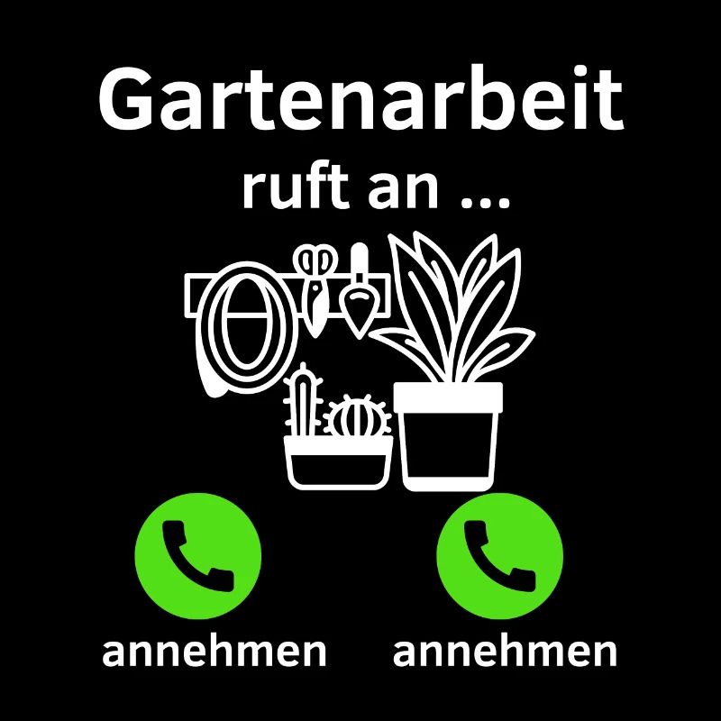 Gartenarbeit ruft an - annehmen oder annehmen?