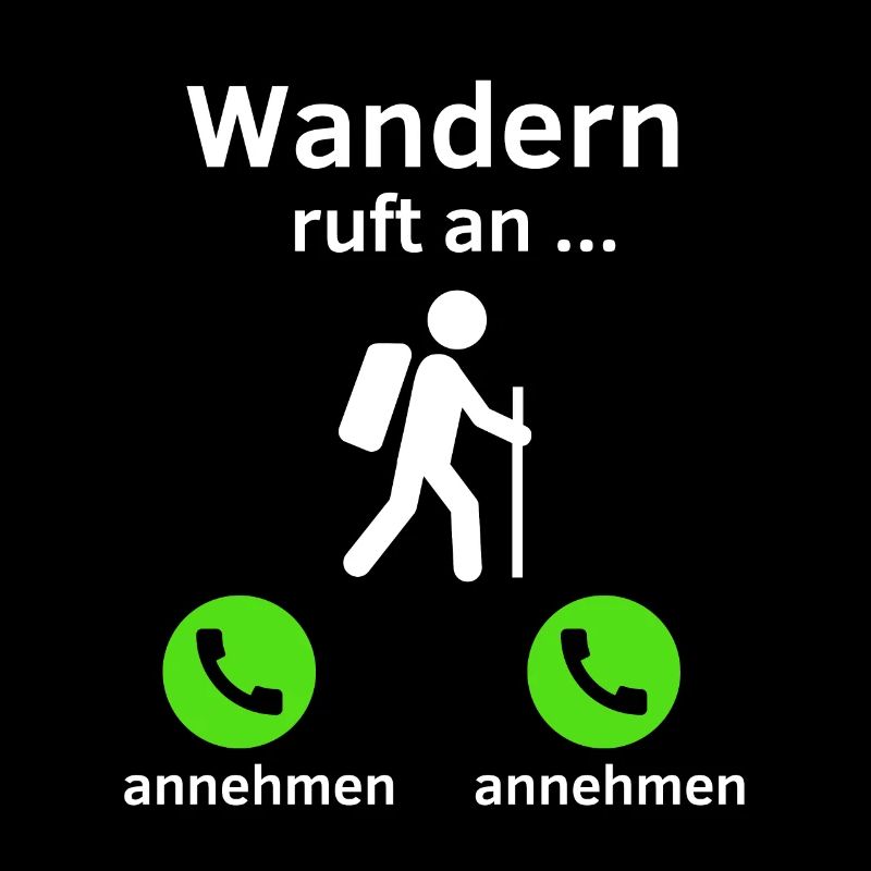Wandern ruft an - annehmen oder annehmen?