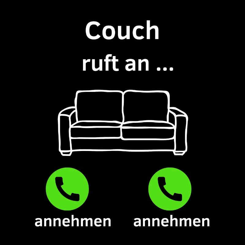 Couch ruft an - annehmen oder annehmen?