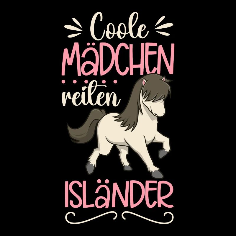 Coole Mädchen reiten Isländer