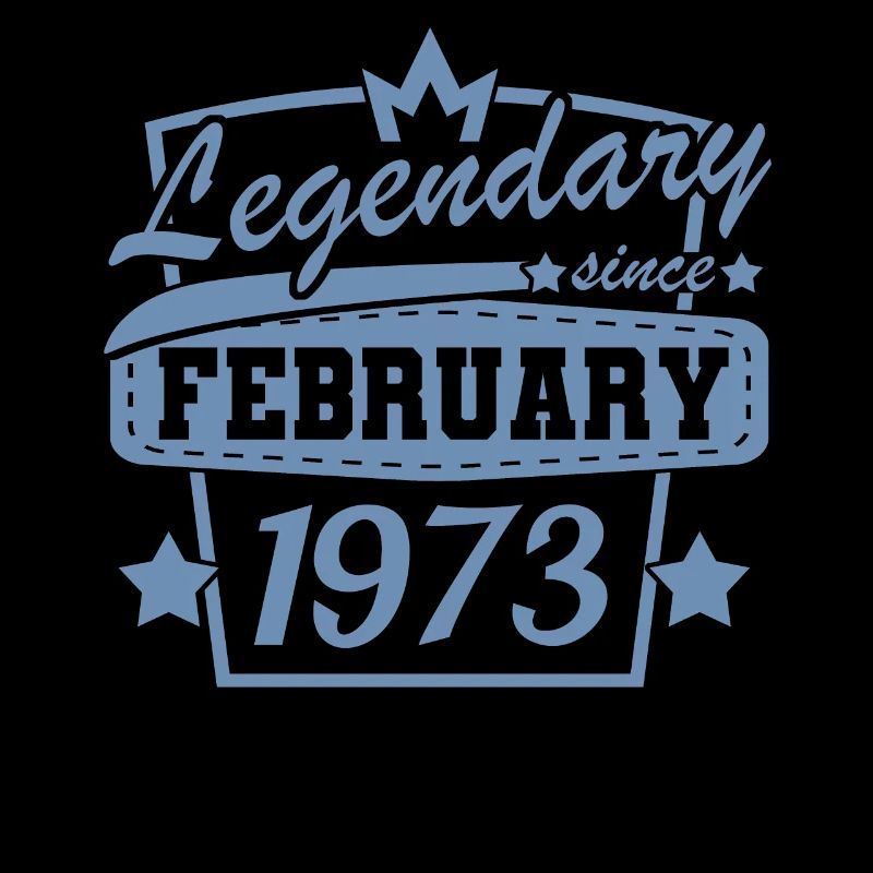 Februar 1973 Retro Geburtstag