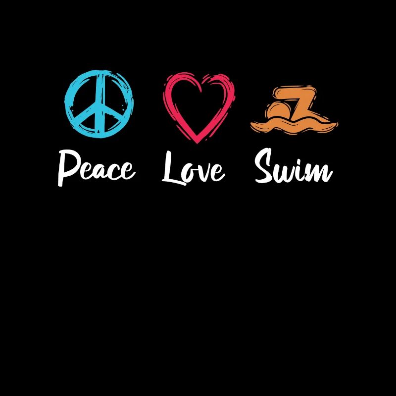 Frieden Liebe Schwimmen