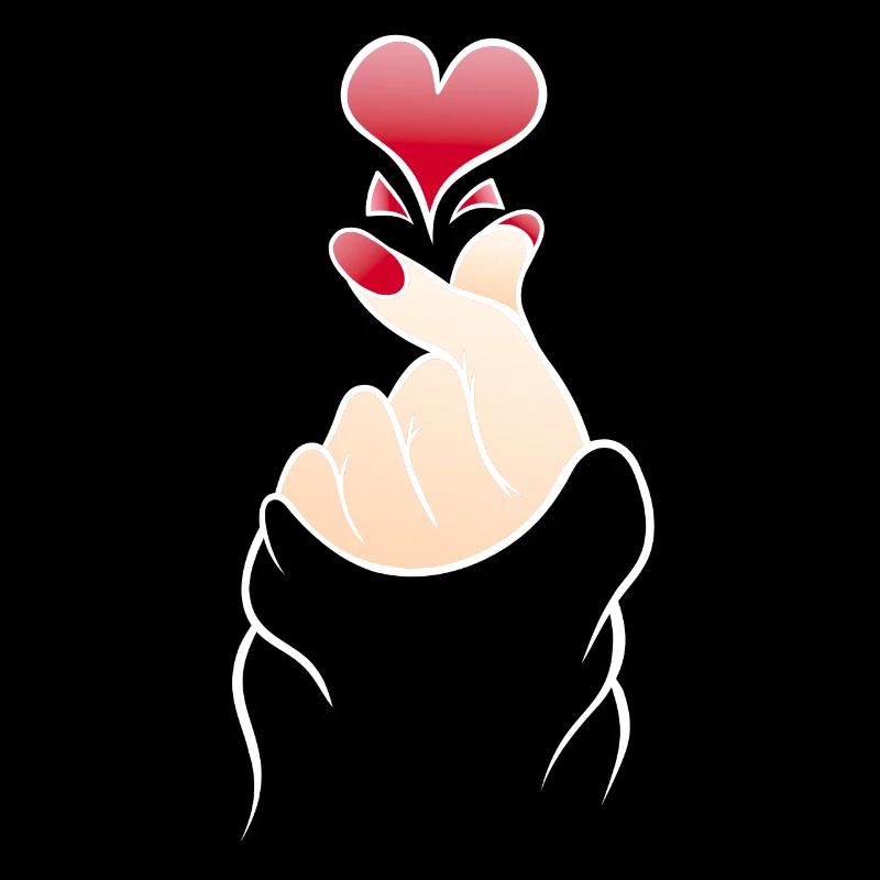 Finger Heart Snap K Pop