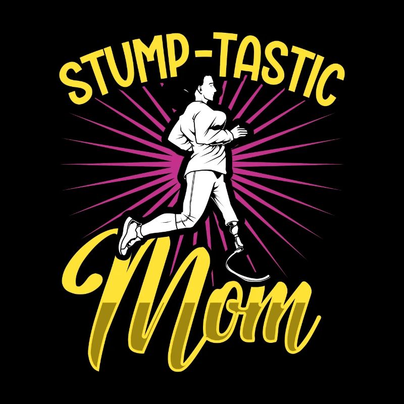 Beste Mama mit Beinprothese