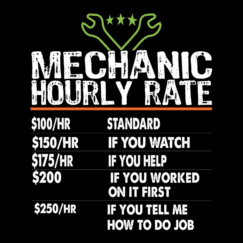 Mechanic hourly rate Mechanic worker Labor Rates