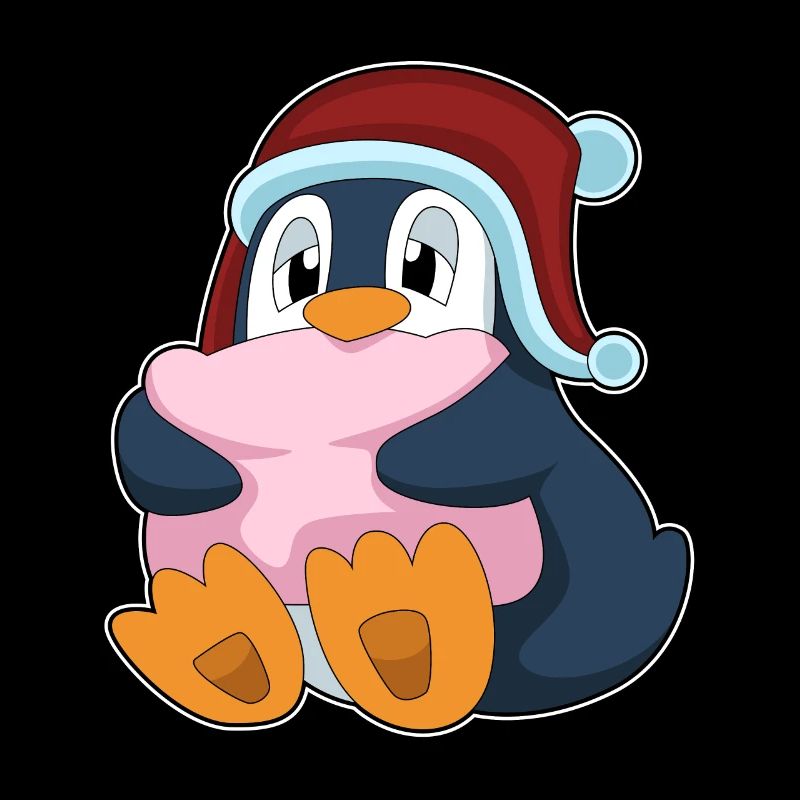 Oreiller de couchage pingouin