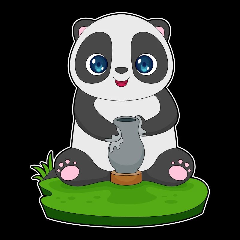 Panda Handwerker Krug