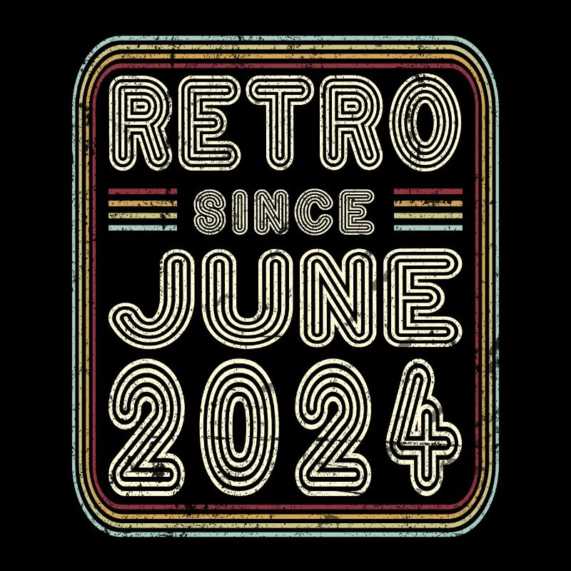 Geburtstag Juni 2024 Retro Geschenk