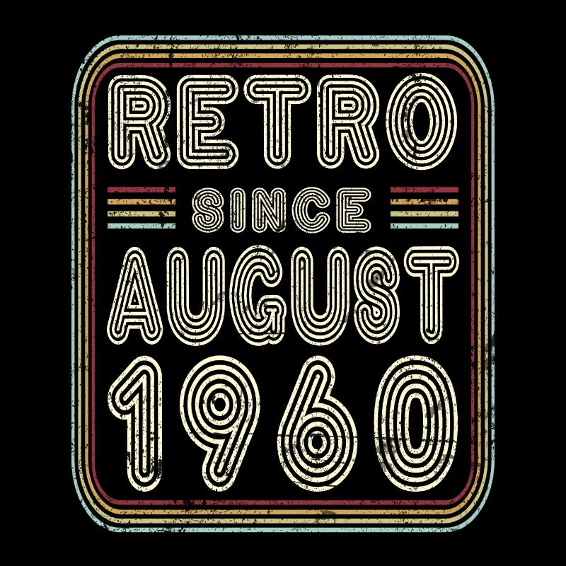 Geburtstag August 1960 Retro Geschenk