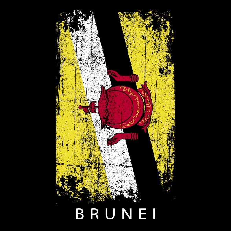 Souvenir avec le drapeau du pays de Brunei