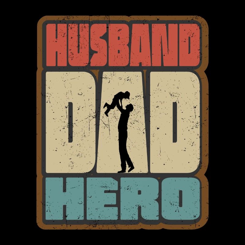 Ehemann Papa Held Retro