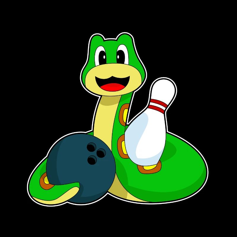 Schlange Bowling Bowlingkugel