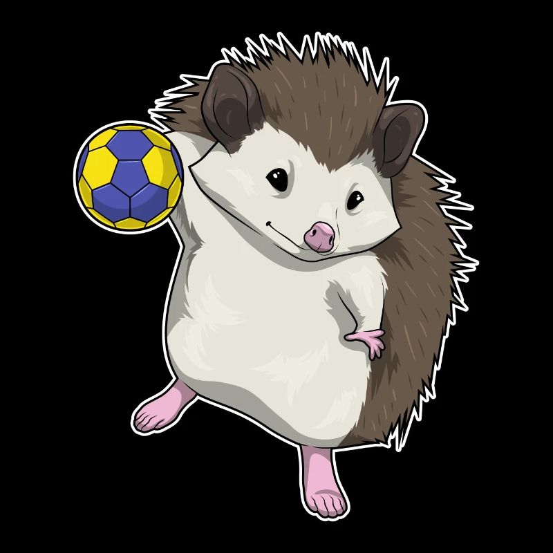 Igel Handballspieler Handball