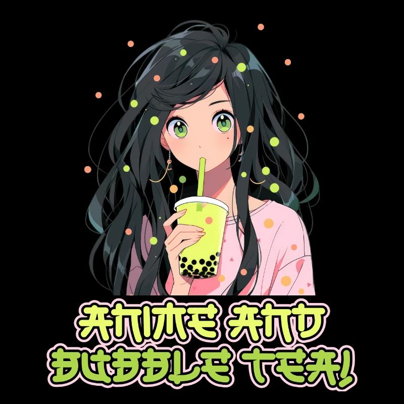 Anime et Boba Bubble Tea