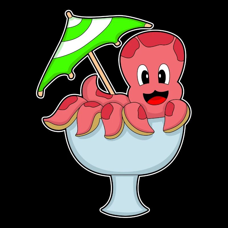 Parapluies cocktail Octopus Party