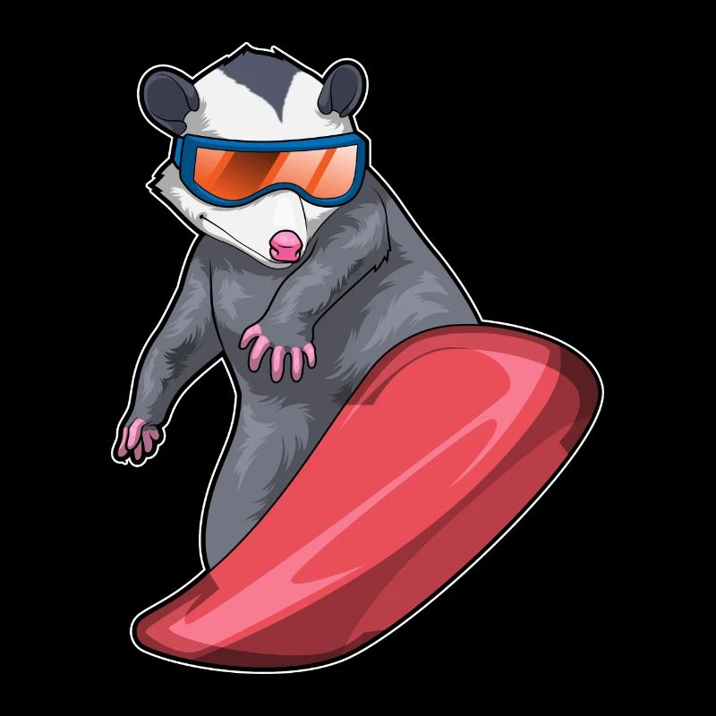 Beutelratte Snowboard Wintersport