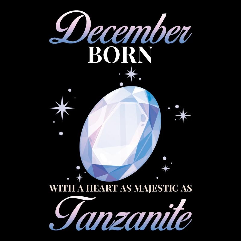 Pierre de naissance tanzanite de décembre