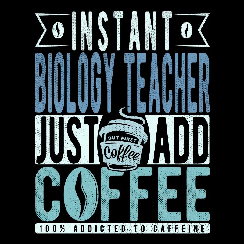 Professeur de biologie instantanée Il suffit d’ajouter du café