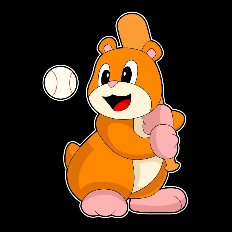 Hamster Baseball Basebballschläger Sport