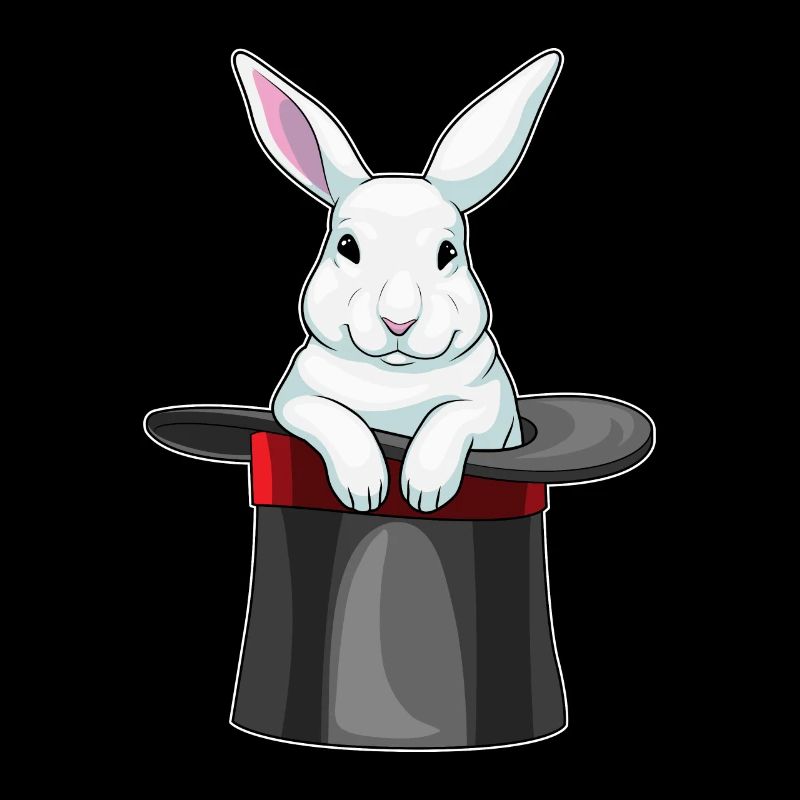 Chapeau haut de forme Bunny Wizard