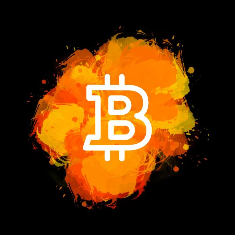 Bitcoin Crypto Cryptocurrency Splash