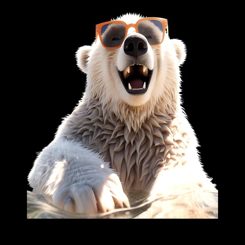 Eisbär mit Sonnenbrille Bären Liebe Süße Eisbären