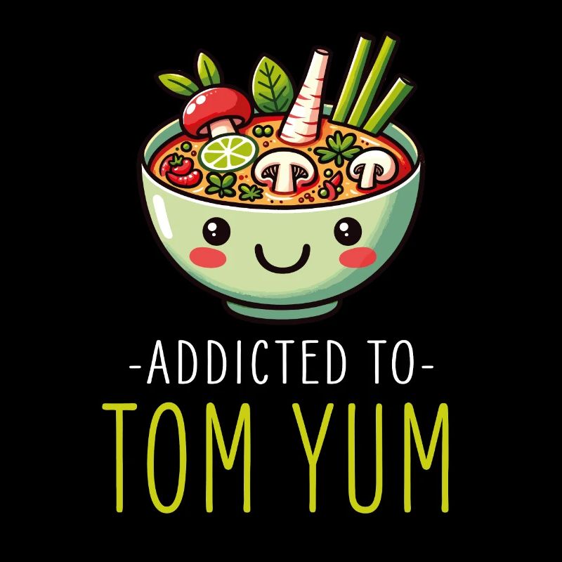 Tom Yum Soup Enthusiast Artistic Design For Thai