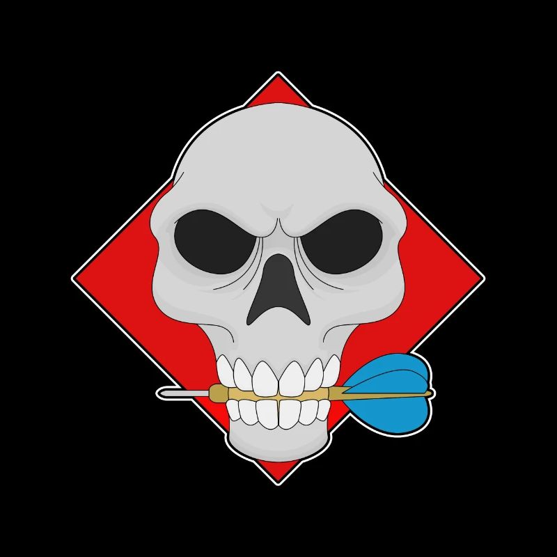 Fléchette tête de mort