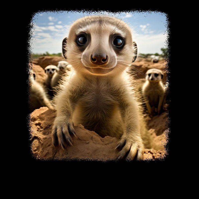 Meerkat realistic Erdmännchen