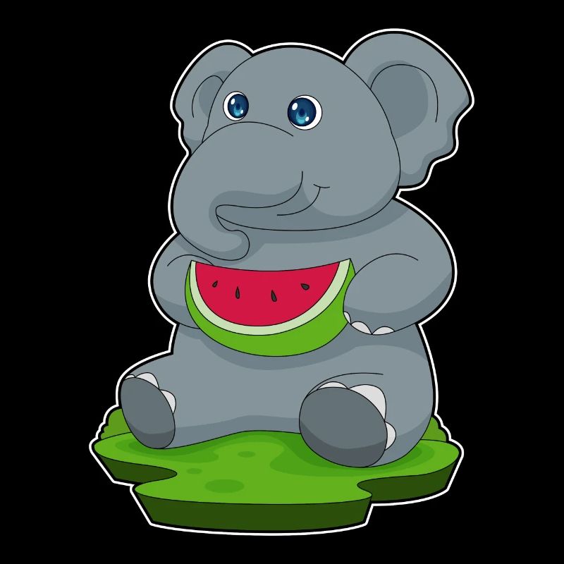 Éléphant Pastèque Fruit