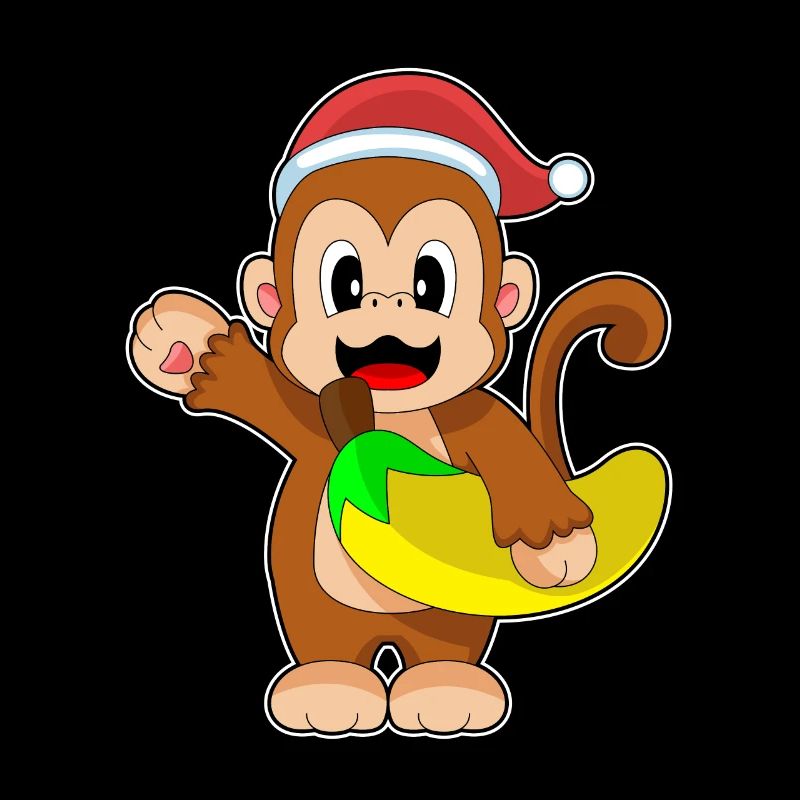 Singe Noël Banane